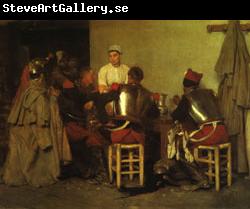 Guillaume Regamey Cuirassiers at the Tavern